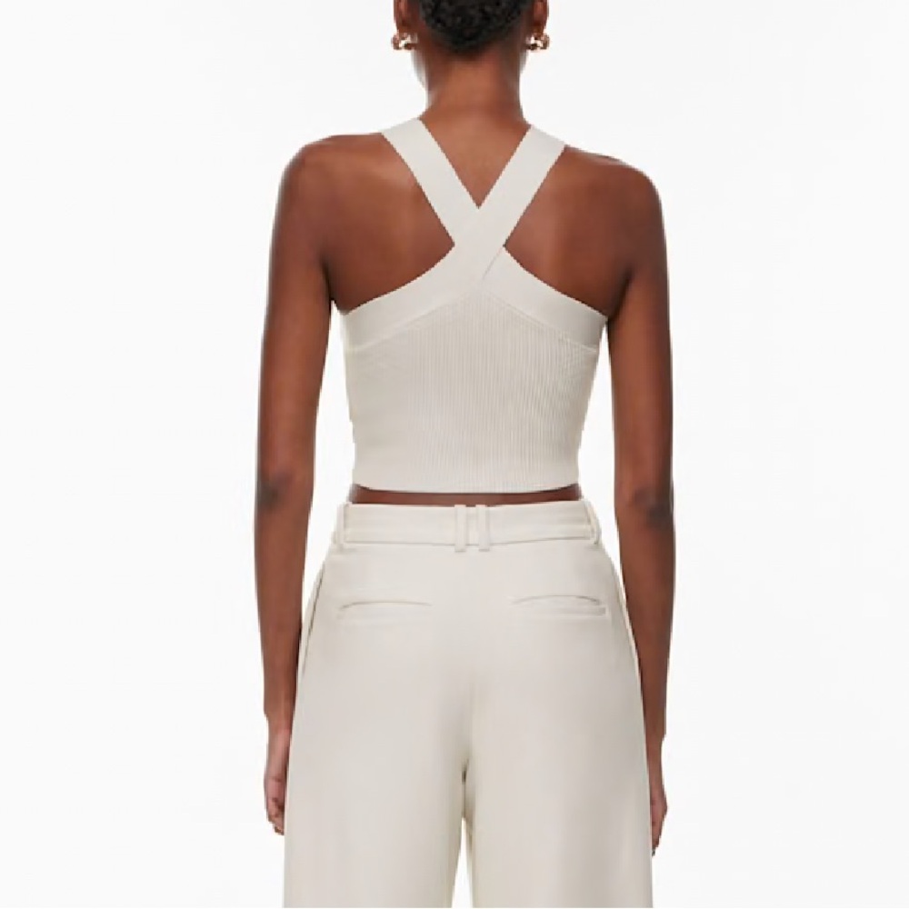 🔥Host Pick🔥BABATON Sculpt Knit Criss Cross Cropped Tank - Picture 3 of 8